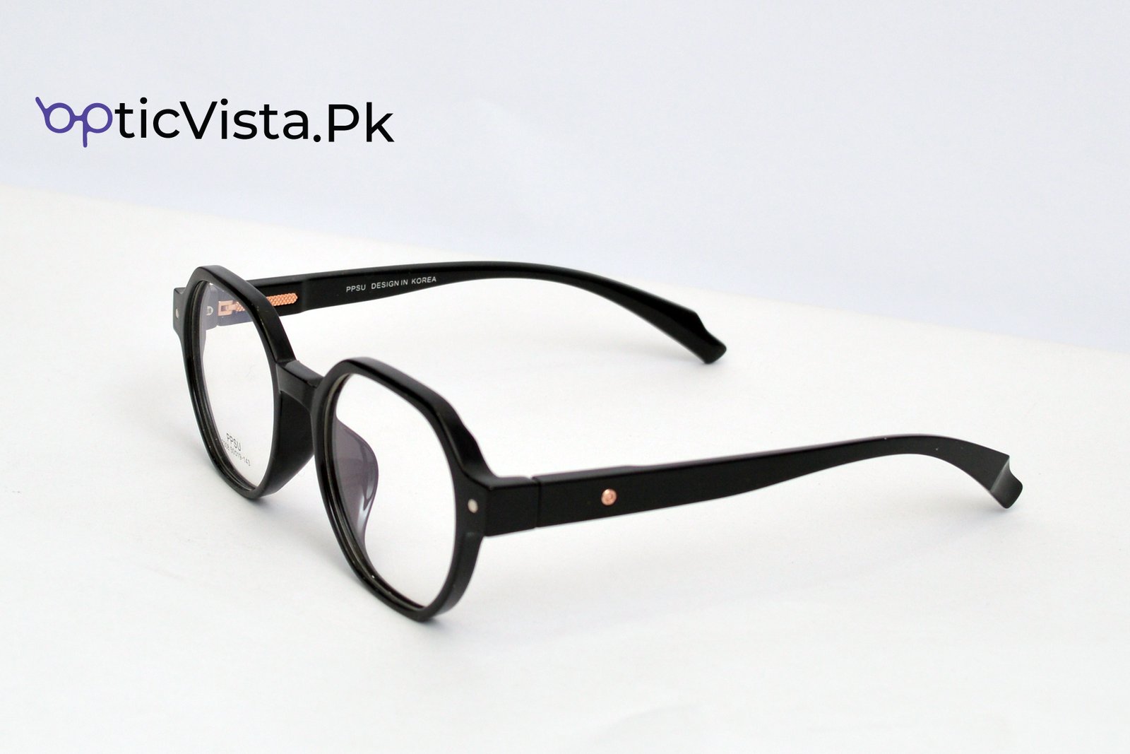 Classic Black Round Glasses Frame