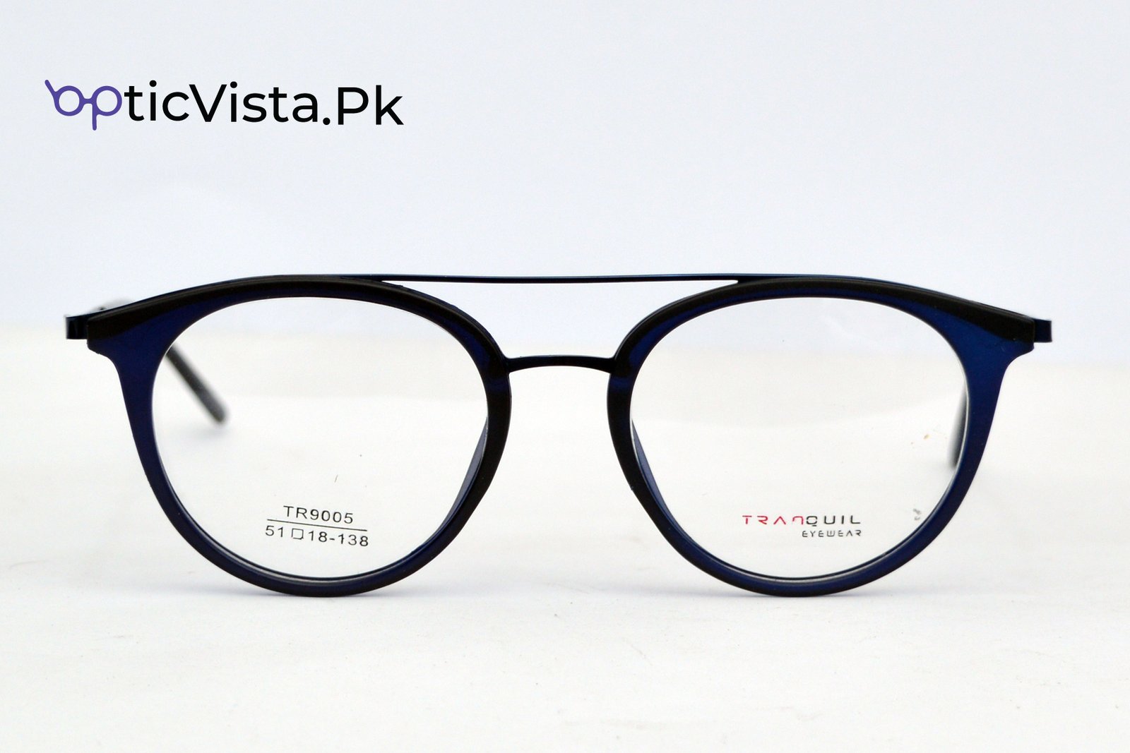 Opticvista US0002 - Blackish-Blue Double Bridge Eyewear