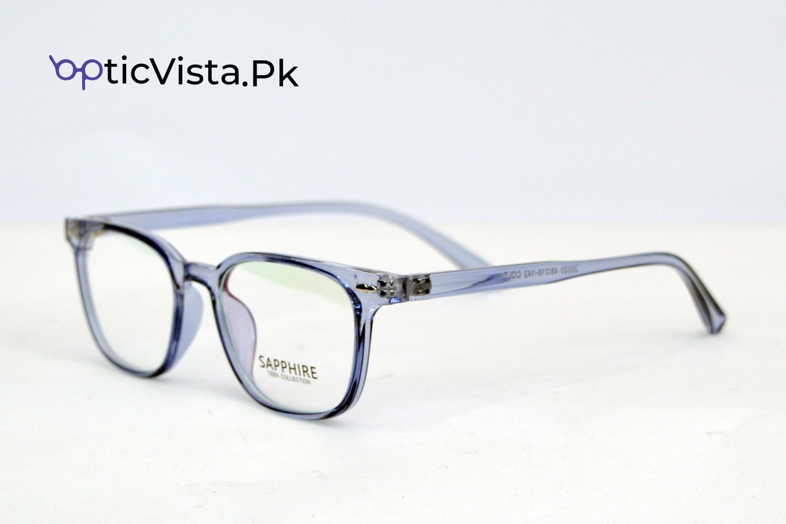 Light Blue Transparent Eyeglasses